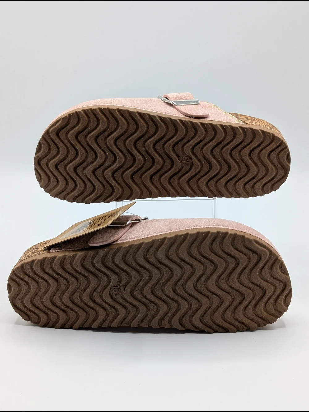 Seven7 Blush Pink Suede Slip-On Clog with Adjustable Buckle Girl's 13